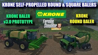 Farming Simulator 2015 - Mod Review "Krone Self-Propelled Round and Square Balers"