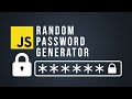 Random Password Generator in JavaScript: Beginner Tutorial