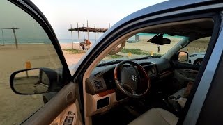 Lexus GX470 drive on Hamriya Beach