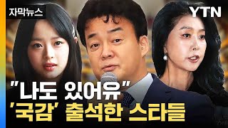 [자막뉴스] '하니 국정감사' 덩달아 주목되는 과거 유명인들 출석 장면 / YTN