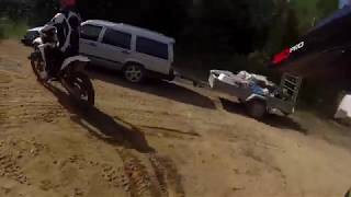 HE'S STUCK! XD Crazy enduro ride - Ktm 250sx / Honda Cr250