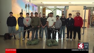 South Sioux City High School students create & deliver first pieces of new memorial at Siouxland...