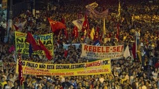 Mass Protests Sweep Brazil in Uproar over Public Services Cuts \u0026 High Costs of World Cup, Olympics