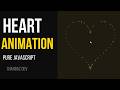 Heart Animation with JavaScript | Glowing Particle Effect | HTML CSS JS Project