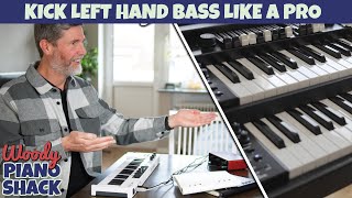 Playing LEFT HAND BASS on keyboard for beginners