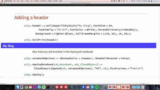 Developing a Cloud Application Using Cloud Notebooks