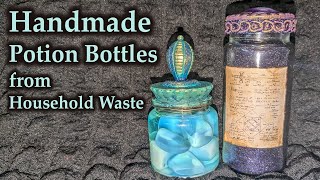 DIY Potion Bottles from Household Waste 06: Preserved Jellyfish Cubes & Galaxy in a Jar