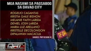 QRT: Mga nasawi sa pagsabog sa Davao City