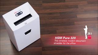 Manufacturer Video of the HSM Pure 320 Paper Shredder Security
