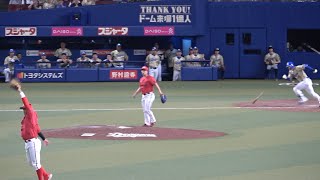 9回先頭の石川昂弥が痛烈な当たりのツーベース！ (2023/07/09)