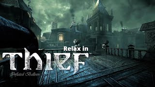 Relaxing Night Rain Ambience in Thief ~ Relaxing Video Game Rain Sounds For Sleep/Chill