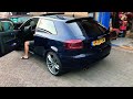 audi a3 3.2 285hp r32 loud hardcut rev limiter bangs