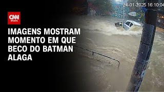 Imagens mostram momento em que Beco do Batman alaga | CNN NOVO DIA