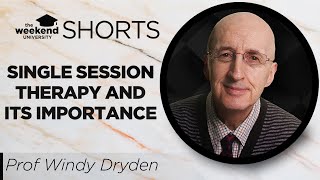 The importance of Single Session Therapy | Professor Windy Dryden