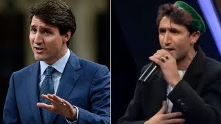 Trudeau doppelganger (Salam Maftoon) spotted on Afghan Idol show