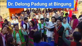 Renowned Singer Delong Padung performing song at Bingung Village