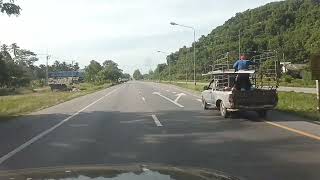 รีวิวเส้นทางถนนสายเอเชีย สามแยกท่าชนะไปสุราษฎร์ธานี เรามาดูสภาพถนนกันนะครับ