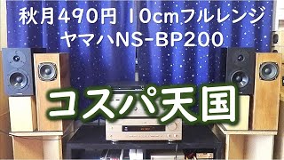 【プアエンドはコスパが命】秋月490円10cmユニットとヤマハNS BP200