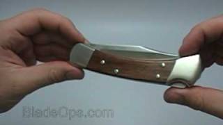 Buck 110 Walnut Double Action Automatic Conversion Knife