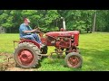 1953 Farmall Super A, third cultivation of Silver king sweetcorn