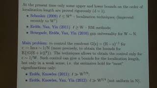 Local eigenvalue statistics of random band matrices - Tatyana Shcherbina