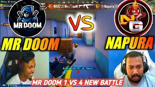 MR DOOM vs NAPURA || New battle 🇱🇰 \u0026 🇱🇰 || Mr doom 1 vs 4 😵‍💫 || Pubg Mobile