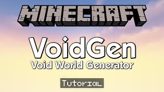 How To Create Void/Empty World In Minecraft (VoidGen Tutorial)