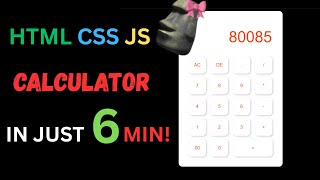 Build a Calculator with HTML, CSS & JavaScript | Beginner Web Development Tutorial (Step-by-Step)