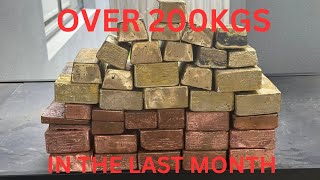 My First Month Of Melting Scrap Metal-Over 200kgs- ASMR Metal Melting-Trash To Treasure