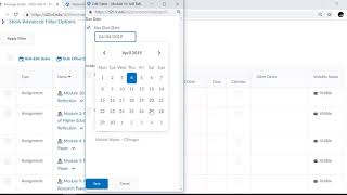Manage Dates - Including Assignment due dates in D2L Brightspace