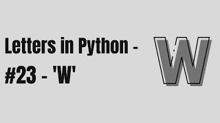 Make the letter 'W' in Turtle.