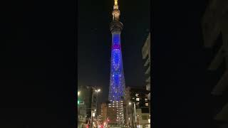 近すぎて入らない！！　東京スカイツリータウン開業10周年　「ソラカラちゃんライティング」　Tokyo Skytree  Light up　2022年 4月12日