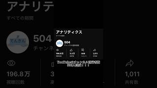 YouTubeチャンネル登録者数が500人を突破！！2年かかった！ #てんきんだ #チャンネル登録 #登録者数 #500人 #ありがとう #shorts