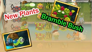 Bramble Bush & Mega Gatling Pea (New Plants) | Plants vs Zombies 2 9.6.1 (Unfinished)