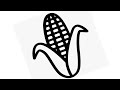 corn drawing for beginners easy || #trending