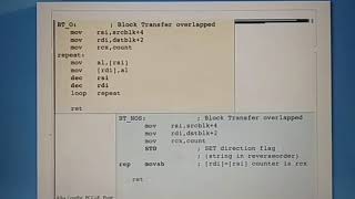 Block Transfer Overlapping