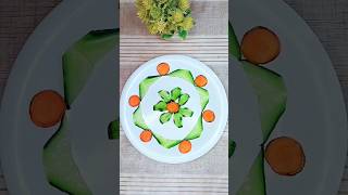 vegetables Carving ideas l Cucumber cutting skills #art #saladcarving #cookwithsidra #craft #shorts