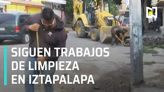 Continúan trabajos de limpieza tras inundación en Iztapalapa 2020 - Las Noticias