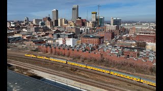 Union Pacific Heritage Fleet - Downtown Omaha - 2-2-25