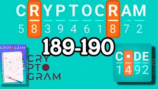 CRYPTOGRAM level 189 190
