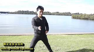 Basic Wudang Sword Footwork Training  Part1 :Edge of feet walking method 武當劍基本步法訓練 : 側足走步法