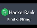 HackerRank - Find a String - Python