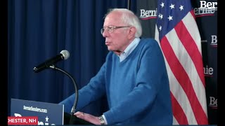 BERNIE DELIVERS UPDATE ON IOWA RESULTS AND NH CAMPAIGN (1PM ET)