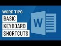 Word Quick Tips: Basic Keyboard Shortcuts