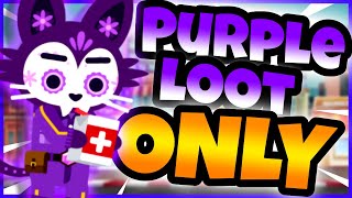 Purple Loot Only 💜 CHALLENGE in Super Animal Royale