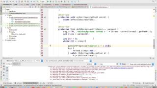 Started Service Async Task