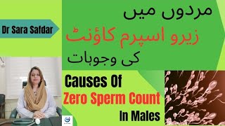 مردوں میں زیرو اسپرم کاؤنٹ کی وجوہات|Causes Of Zero Sperm Count In Males|Zero Sperm|Dr Sara Safdar