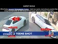 philadelphia police release surveillance video from double shooting that injured 2 teenagers