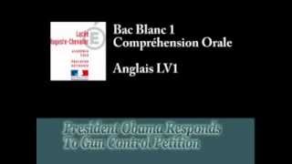 CO BAC BLANC ANGLAIS - Obama Responds To Gun Control Petition