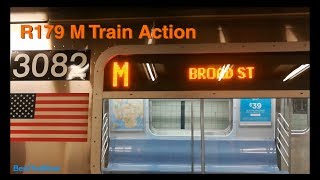 NYC MTA: R179 M Train Action (Canal St to Fulton St)